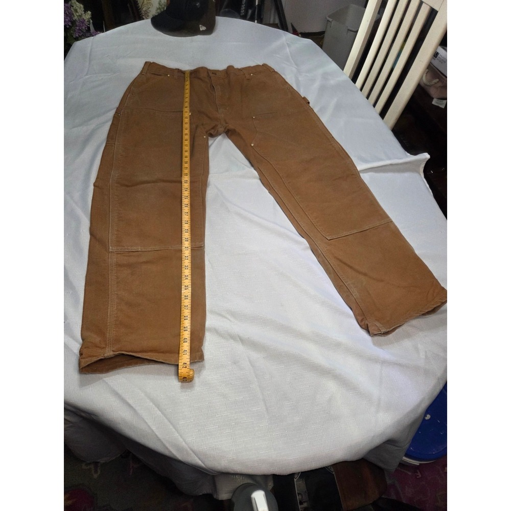 Carhartt B01 BRN Double Front Logger Pants Made in USA Brown Duck 40x32
